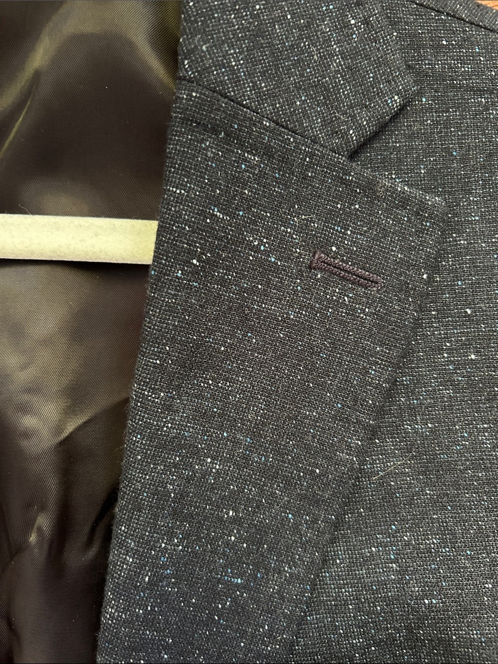 DKNY Men’s 2-Piece Suit - Navy Blue Speckled - Picture 10 of 10